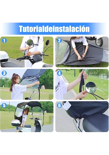 Youtek Her Tür Motosiklet İçin Su Geçirmez Ve Güneşten Koruyucu Motosiklet Tentesi, Hızlı Kurulum Ve Rüzgar Korumalı