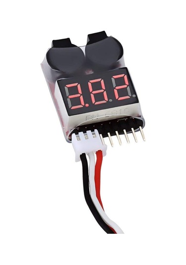 6 Adet Düşük Voltajlı Alarm Alarmı, Lipo Warner, 1s-8s Lipo Pil