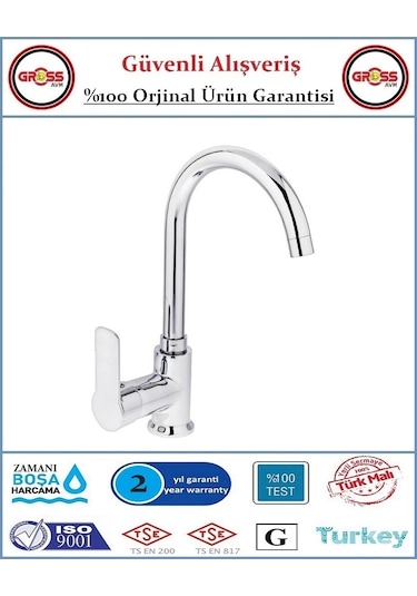 Pronto Tales Kuğu Lavabo Bataryası - 40'lık Kartuş