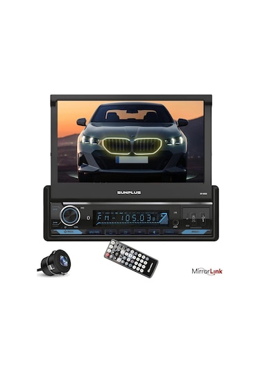 Sunplus Hıtech Sp-9022 Indash Teyp 7 Inç 4x55 Watt Bluetooth Mirrorlink Kumanda