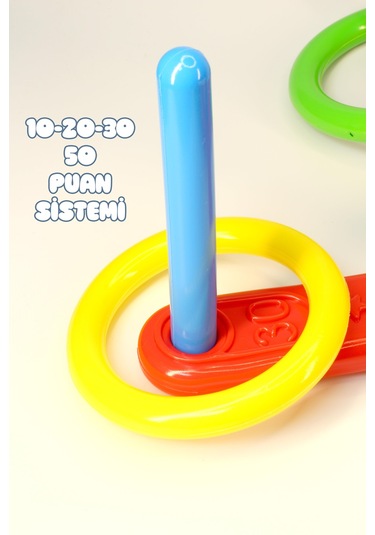 Halka Atma Oyunu Zeka Geliştirici Duyusal Halka Atma Zihin Eğitici Çocuk Oyuncak Quoits 4075