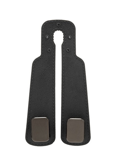 Kangvka Araba Sandalye Arka Çift Kanca - Çift Fonksiyonlu Telefon Tutucu Ve Saklama, Yumuşak Silikon, Siyah Tek Adet