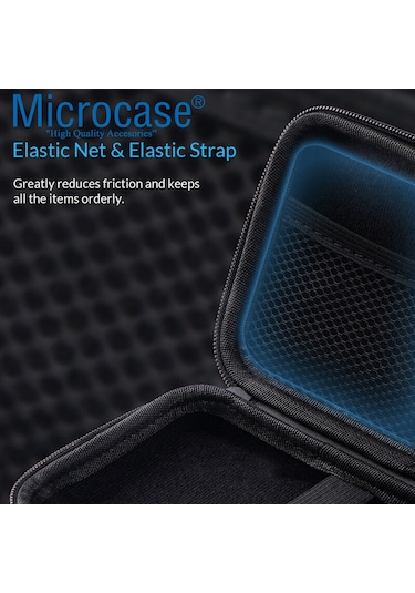 Microcase Harddisk Usb Bellek Vb Taşıma Çantası 2.5 İnch Siyah