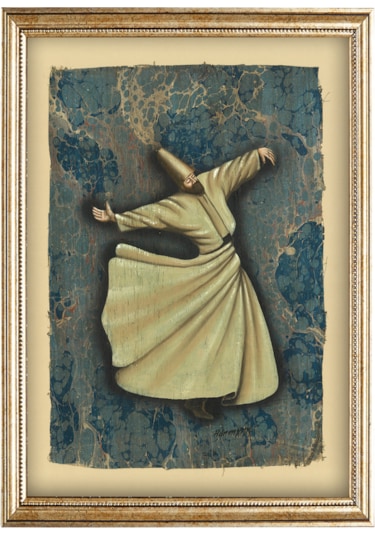 Sinan Grafik Stn-5701 Semazen Tablo 33x44 Cm Çerçeveli