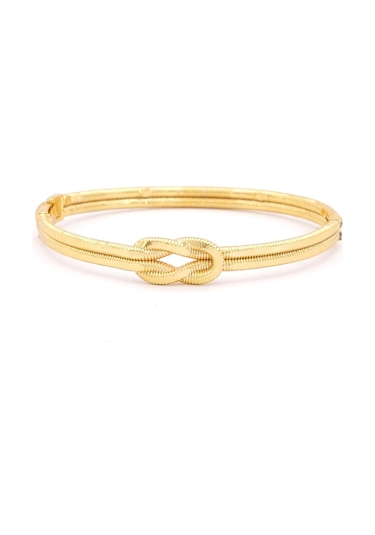 Altın Kaplama İmitasyon Aşk Düğümü Kelepçe Bileklik Blz-649 Altın