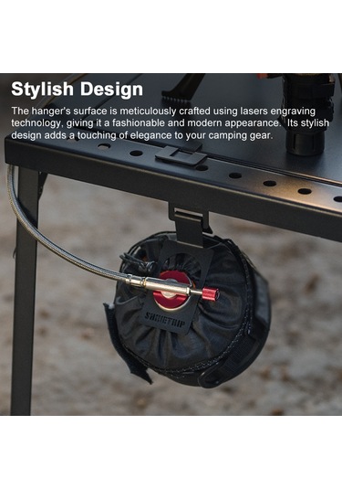 Shinetrip Gastank Askı Kancası Kamp İçin Igt Masa Paslanmaz Y28668 Siyah Siyah