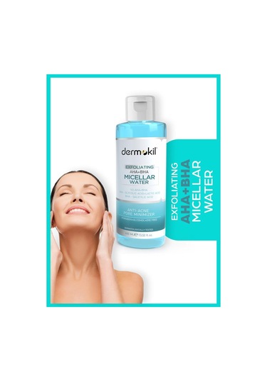 Dermokil Exfoliating Aha+Bha Niacinamide Micellar Makyaj Temizleme Suyu 400 ML