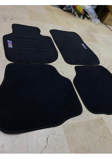Bmw E30 E36 E46 E90 E92 F30 G20 M Logolu Siyah Halı Paspas Takımı