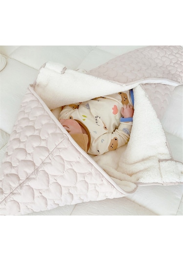 Bebek Arabası Gezi Rüzgar Geçirmez Battaniye - Beyaz