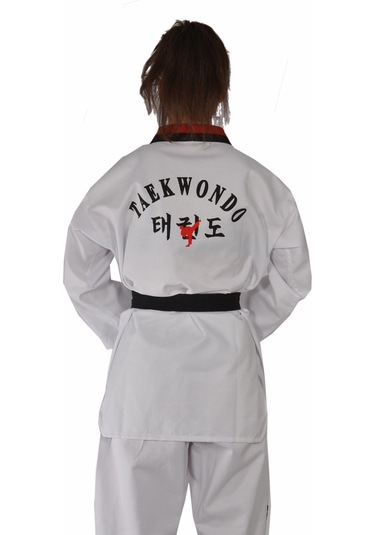 Haşado Pum Yaka Taekwondo Elbisesi Beyaz
