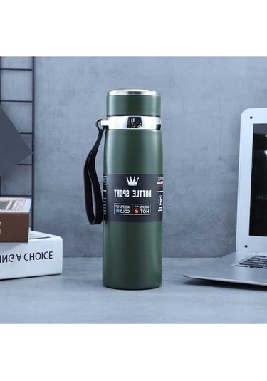 Novahub 955 316 Paslanmaz Çelik Vakumlu Bardaklar, 1000 Ml Kapasite Yeşil