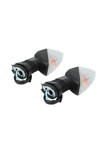 Xiyyadms Kawasakı Zx-6r İçin Dayanıklı Abs Sinyal Lambası Siyah-beyaz, 2 Adet - Kolay Kurulum, Enerji Tasarruflu, Motorcycle Dıy Değiştirme Parçası