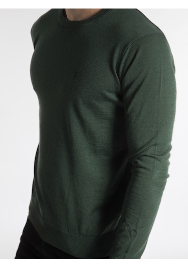 Trussardi Trussardı Erkek Kazak  TRRD003624 Yeşil