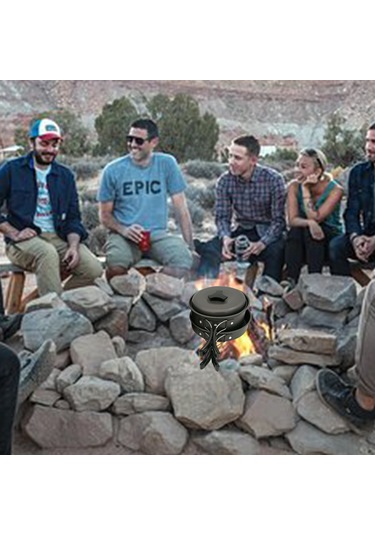 Katlanır Kamp Tencere Seti Turuncu Diğer