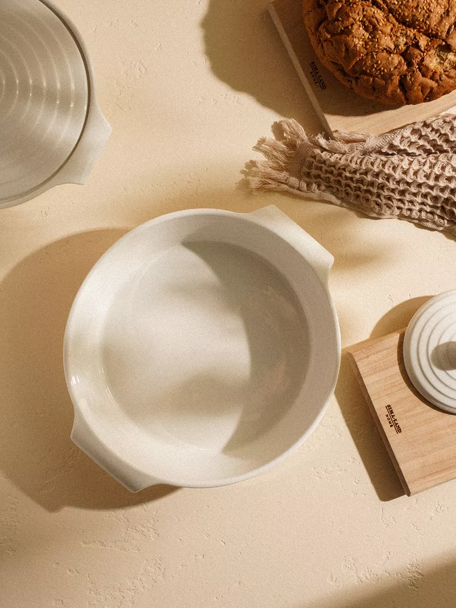 Sl Home Seramik Fırın Kabı 2,2 L 201319582 Beyaz