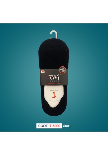 Premıum Pamuk Babet Erkek Çorap 12'li - Siyah