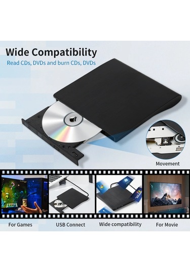 Techtic Usb 3.0 Harici Dvdrw Slim External Cd Dvd Yazıcı Okuyucu