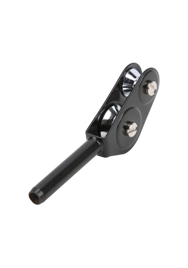 Xindoker Siyah Tüm Allyuminyum Çift Katrol Rehber Halka - 6.0mm, Ağır İp Ve Büyük Balık İçin Dayanıklı, Kolay Kurulum, Deniz Kamçı Aksesuarı