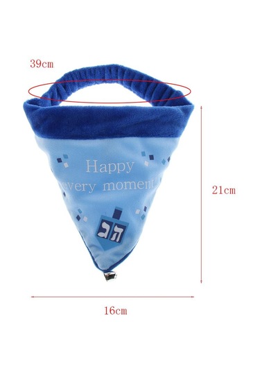 Homyl Köpek Kedi Tükürük Havlusu Üçgen Önlük Mavi