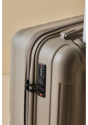 Karaca Container Vera Kabin Boy Valiz Bej Bej