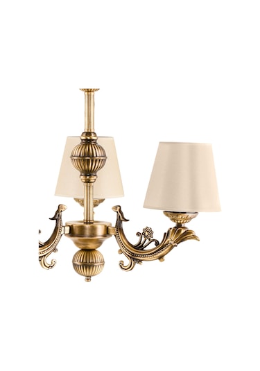 Dede Üç Kollu Sava Zamak Avize Eskitme Şapkalı Eskitme Boya