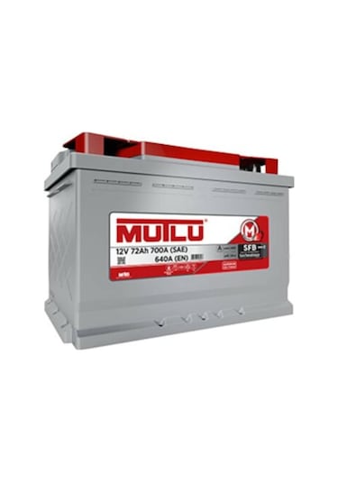 12V 72 Ah Sfb 72 Amper Mutlu Akü 700A / 530509757