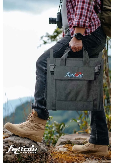 Fellow 50w Katlanabilir Çanta Tipi Solar Güneş Panel Seti + Power