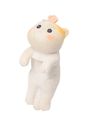 Homyl Bahçe Kedi Heykeli Asılı Vazo Hugger Balık Stil-d