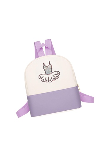 Suntek Bale Dans Sırt Çantası Kızlar Latin Dansı Jimnastik Mor