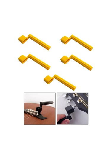 Midex W11-yl-5x Gitar Tel Sarıcı Gitar Burgu Çevirici Sarı 5 Adet