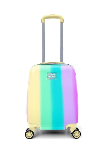 Coral High Renkli Çizgili Mini Kabin Boy Valiz 40cm 16786