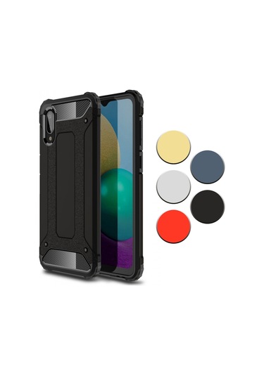 Fitcase Samsung Galaxy A02 (A022) Zirh Tank Tam Koruma Arka Kapak 508681849