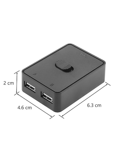 Usb 2.0 To Kvm Switch 2 Port Çoklu Pc Kasa Çoklayıcı Hub Anahtar