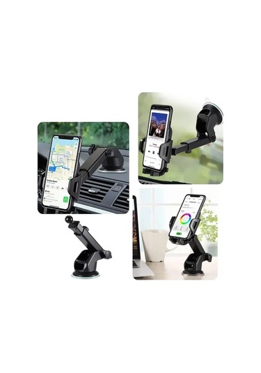Tysm Joyjadehub Yerçekimi Araç Telefonu Tutucu Montaj Standı Vantuz 1pc - Uzun Kol, Tek Elle Kullanım İmkanı 1pc