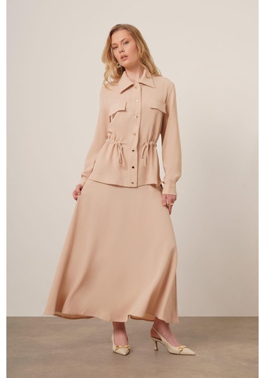 Ftz Women Kadın Melise Crep Takım Beige 31172 Beige