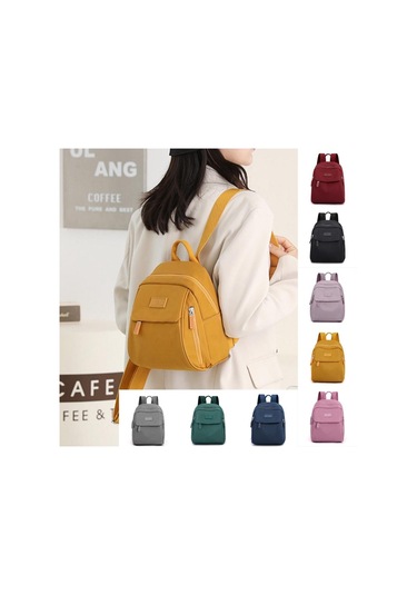 Katı Şeker Rengi Sırt Çantası Moda Hafif Su Geçirmez Sırt Çantası Wine Red Çok Renkli