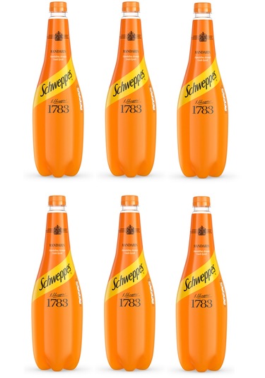 Schweppes Mandalina Aromalı Gazlı İçecek 1 Lt X 6 Adet