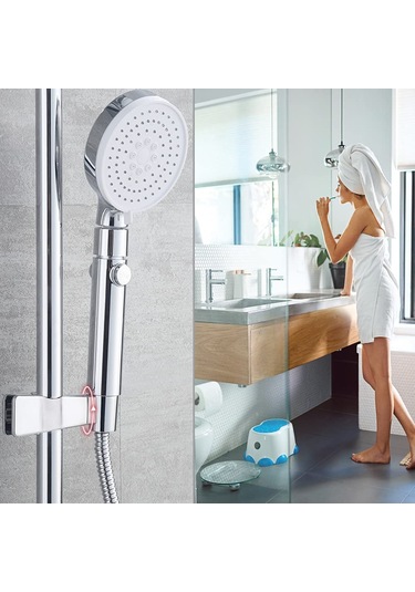 Ayarlanabilir Duş Başlığı Tutucusu, 45 Dönüş Evrensel 20-25 Mm Duş Başlığı Çubuğu Duş Başlığı Tutucusu Banyoda Duş Başlığı Braketinin Değiştirilmesi Diğer