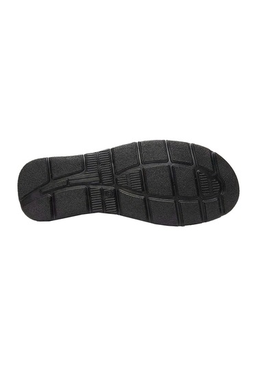 Moda Ayakkabı 0453 Siyah Deri Erkek Sandalet