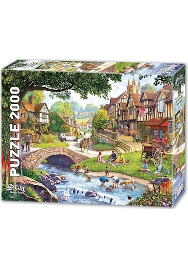 Star Puzzle 2000 Parçalık Dere Köyünde Yaz Puzzle/Yapboz - Steve Crips