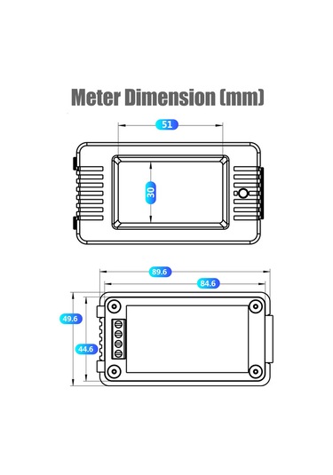 Yifomall Yüksek Hassasiyetli Ac Güç İzleme Cihazı - Voltaj, Akım, Frekans Ve Güç Faktörü Ölçer 111 Karakter