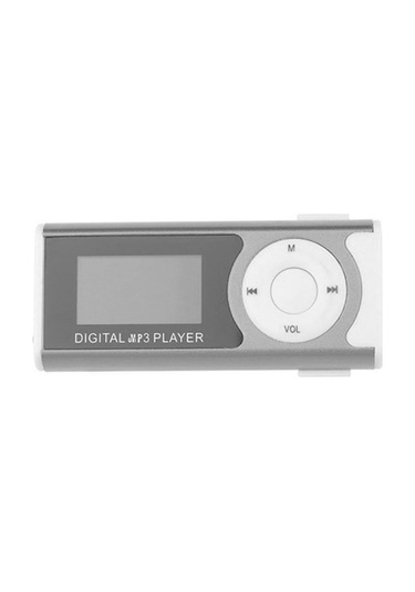 Kangvka Portatif Mp3 Çalar, Tf Kart Desteği 16gb , Mp3/wma Ses Formatı, Led Fener Özelliği, Lcd Ekranlı, Gümüş Renk