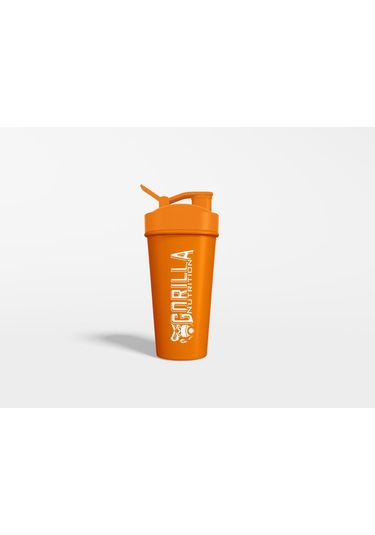 Gorilla Nutrition Shaker Turuncu Üzeri Beyaz Baskılı Turuncu