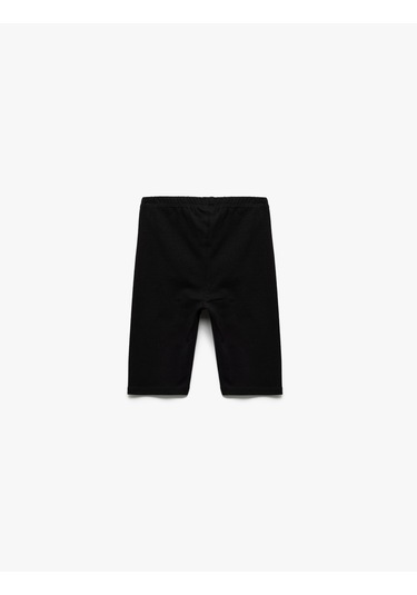 Koton Pamuklu Beli Lastikli 2'li Basic Kısa Tayt Seti Multıcolor 5skg10294ak Mavi