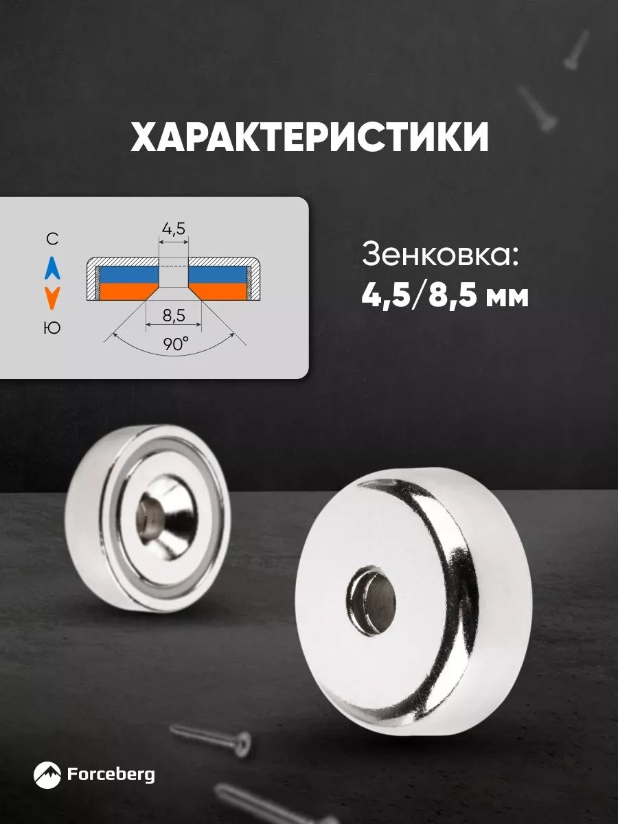 Forceberg Delikli Manyetik Tutucu A20 4 Adet 11011750