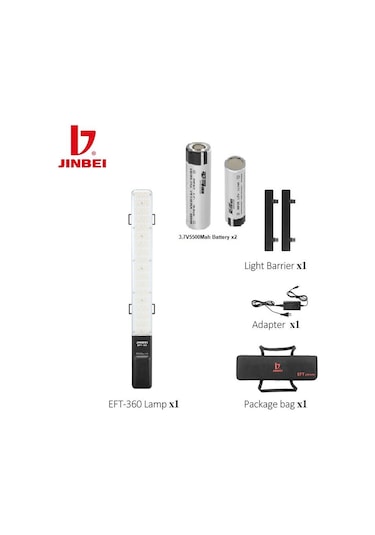 Jinbei Eft-360 Rgb Led Işık Çubuğu(Bataryalı)