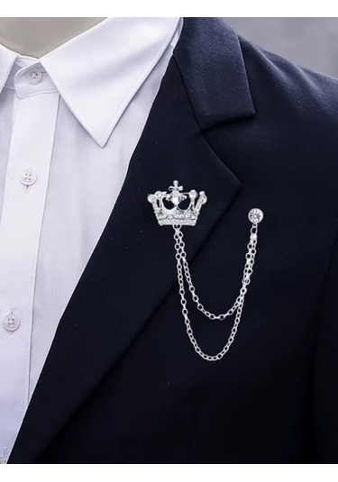 Olfil Broç Taç Stil Parlaklık 287982383 Gri