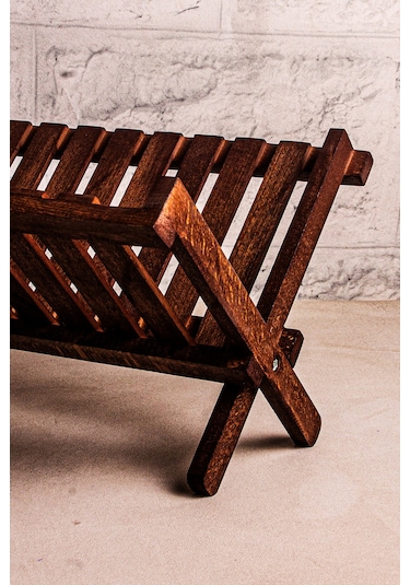 Snippy Rack - Ahşap Katlanabilir Tabaklık Bulaşıklık Ahşap