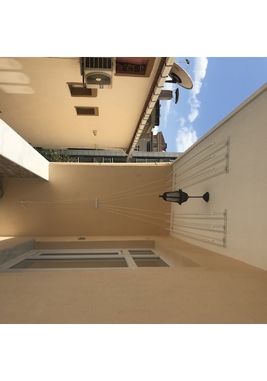 Asansörlü Çamaşır Askısı Tavan Tipi 5 Çubuk 200 CM Beyaz