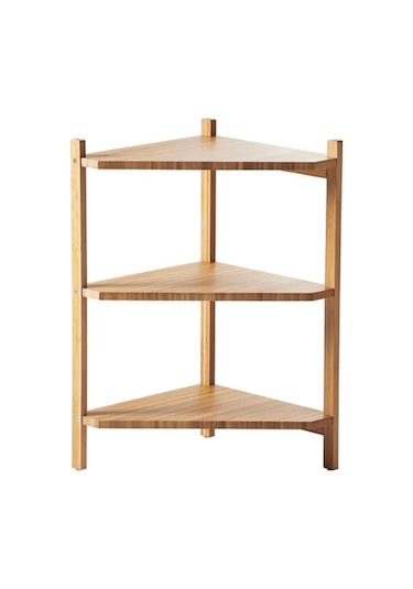 Bambu Banyo Raf Ünitesi 34X60 Cm Meridyendukkan Üçgen Model Banyo Diğer